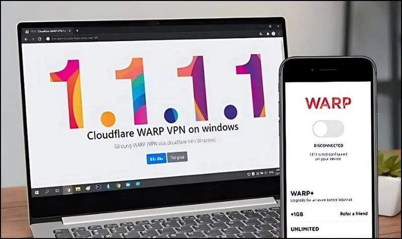 sử dụng phần mềm đổi ip 1.1.1.1
